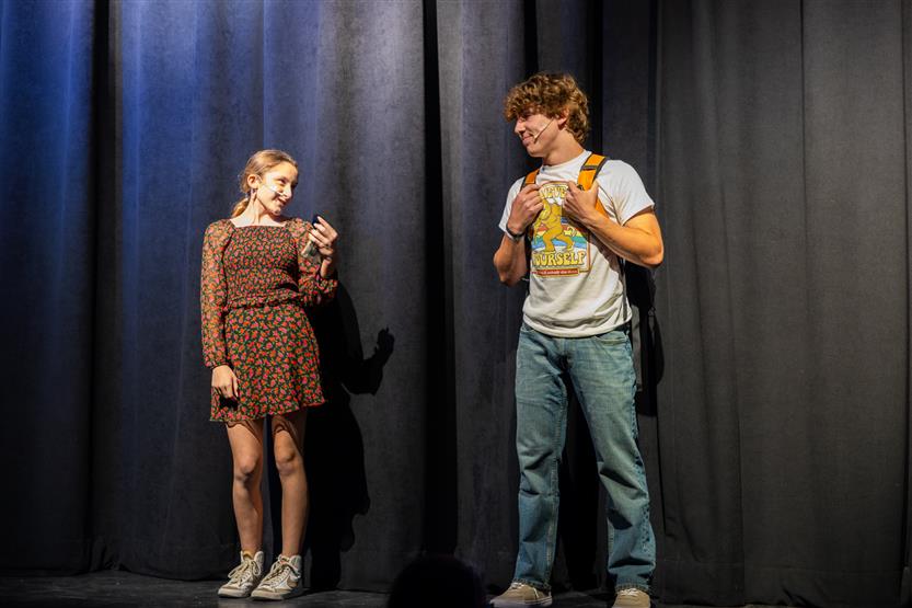 Students onstage